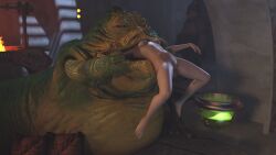 1girls 3d alexbridger barefoot enslaved_royal gamorrean harem_girl head_first head_in_mouth hutt interspecies jabba's_palace jabba_the_hutt medium_breasts monster monster_on_female naked nude nude_female princess_leia_organa pussy shaved_pussy slave slave_collar slave_girl slave_leia star_wars vore