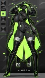 1girls 2020s 2024 2d 2d_(artwork) ass_visible_through_thighs baseball_cap big_breasts big_thighs bikini black_panties breasts cleavage female female_focus female_only fit_female gloves glowing green_eyes hat hi_res high_heels highres hips hourglass_figure jacket large_breasts large_thighs midriff navel neon neon_light nipple_bulge panties robot robot_girl shiny_skin skindentation solo solo_female solo_focus thick_thighs thighs toned toned_female underboob voluptuous wide_hips xbox_game_studios xbox_series_x xbox_series_x-tan zzzhodazzz