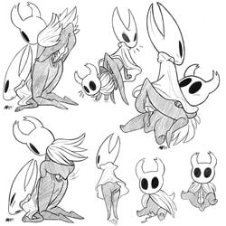 1:1 annie-mae anthro anus arthropod blush cum cum_in_pussy cum_inside female hi_res hollow_knight hollow_night hornet_(hollow_knight) incest insects knot knotting larger_female male monochrome multiple_poses penis pose protagonist_(hollow_knight) sex siblings size_difference smaller_male straight unusual_penis vessel_(species)