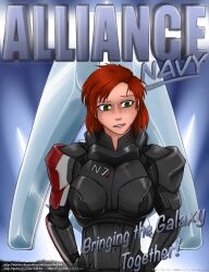 1girls breasts commander_shepard female femshep green_eyes image_set kef34 mass_effect red_hair solo