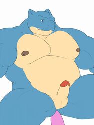 1boy 5_fingers anal anal_sex animated anthro anthrofied belly biceps big_belly big_muscles big_pecs black_eyes black_nipples blastoise blue_scale blue_skin chococlass chubby dildo half-closed_eyes humanoid_penis insertion looking_at_viewer male male_only masturbation moobs musclegut muscular muscular_male nintendo nipples nude original_character overweight overweight_male pecs penetration penis pokémon_(species) pokemon pokemon_rgby scalie sex_toy simple_background solo testicles thick_thighs triceps video_games wide_hips yellow_skin