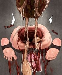 anal anal_destruction anus ass bleeding bleeding_from_anus blood blood_splatter blood_spray destroyed_anus entrails entrails_on_cock feet female gaping gaping_anus gore guro guts guts_on_cock huge_cock huge_gape hyper_gape impossible_fit intestines intestines_on_cock krul_tepes mayo owari_no_seraph panties panties_aside penis pink_hair pointed_ears pointy_ears ripping ruined_anus soles stirrup_legwear stuck_in_wall tearing toe_curl toe_scrunch toe_spread toes wrecked_ass