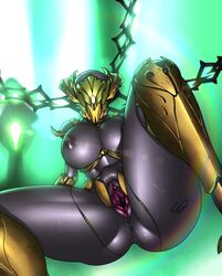 1girls alien alien_girl big_breasts big_butt cf destiny_(game) female female_only gary-q grey_skin hive hive_(destiny) hive_wizard huge_thighs large_breasts presenting presenting_pussy pussy pussy_juice solo spread_pussy tagme thick_thighs unconvincing_armor wet_pussy