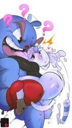 big_ass big_butt cuphead_(game) femboy girly huge_ass mr5star mugman no_humans sissy