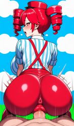 1boy 1girls ai_generated anus anus_outline ass ass_bigger_than_head ass_bigger_than_torso ass_visible_through_thighs back back_view backboob big_ass big_breasts big_thighs blouse blush breasts breasts_bigger_than_head breasts_bigger_than_torso bubble_butt cameltoe clothed clothed_female clothed_female_nude_male clothing curvaceous curvy curvy_female curvy_figure dark-skinned_male fat_ass fat_breasts fat_pussy fat_thighs female female_on_top front_view fucked_through_clothes fully_clothed gigantic_ass gigantic_breasts gloves hands_on_hips hat high-waist_pants high_waisted_pants hips_wider_than_shoulders hourglass_figure huge_ass huge_breasts huge_thighs kasane_teto kasane_teto_(sv) large_ass large_breasts large_thighs looking_at_viewer looking_back looking_pleasured male male_pov massive_ass massive_breasts mesmerizer_(vocaloid) mesmerizer_teto motion_lines mv_character navel navel_visible_through_clothes necktie nervous nervous_smile nipple_bulge nude nude_male open_mouth outercourse pants penetration_through_clothes penis penis_between_ass plump plump_ass plump_labia plump_pussy plump_thighs pov puffy_anus puffy_pussy pussy pussy_lips red_eyes red_hair reverse_cowgirl_position sex shiny_clothes shirt sideboob simple_background skin_tight slim_waist smile straight striped_shirt suspenders sweat sweating synthesizer_v thick_thighs thighs through_clothes tight_clothing tight_pants tight_shirt tongue tongue_out tremble_spikes trembling twin_drills utau vagina vaginal_penetration vaginal_sex venus_body voluptuous voluptuous_female wide_hips