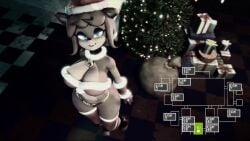 3d 3d_animation 3d_model ai_generated animatronic ass bear bear_ears big_breasts bouncing_breasts breasts brown_hair christmas_outfit dancing edit eyeshadow fat_ass five_nights_at_freddy's freddy_(fnaf) frenni_(cryptia) frenni_(cryptiacurves) frenni_fazclaire furry hyper_breasts ia_generated lingerie looking_at_viewer solo sound tagme thick_legs thick_thighs thighs up_view video