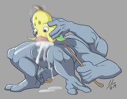 1boy anthro big_penis deepthroat disturbed-mind feet fellatio feral grey_background holding interspecies larger_male machamp male nintendo nude oral penis plant pokémon_(species) pokemon pokemon_(species) pokemon_rgby rough_sex simple_background size_difference text toes video_games watermark