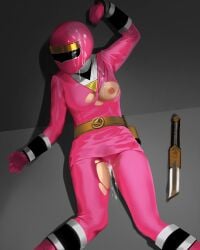 pink ranger from mighty morphin alien rangers by lardral