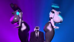1boy 2girls 3d 3d_(artwork) animated ass_shake camera camera_head camera_man camera_man_(skibidi_toilet) clothed computer_monitor computer_woman_(skibidi_wars) flattening head_on_ass huge_ass huge_breasts posno_pop_(artist) sagging_breasts skibidi_toilet source_filmmaker source_filmmaker_(artwork) tagme tv tv_head tv_screen tv_woman tv_woman_(skibidi_toilet) tvwoman tvwoman_(skibidi_toilet) video