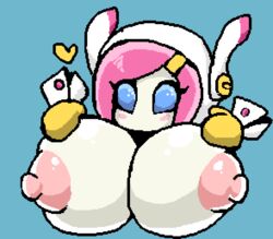 big_breasts breasts cute female kirby_(series) kirby_planet_robobot kirby_star_allies mouthless mouthless_female nintendo pink_hair subjectdie_(artist) susanna_patrya_haltmann susie_(kirby) tagme video_games