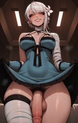 1futa abs ai_generated angry angry_expression angry_face ass balls bandage bangs big_ass big_breasts big_butt big_hips big_penis blue_dress braid braided_hair breasts cleavage covered_abs crotch dick dickgirl disgust disgusted disgusted_expression disgusted_face disgusted_look dress eyebrows eyelashes eyes eyeshadow flaccid flaccid_penis flower futa_only futanari hair hair_ornament hands-free huge_cock indoors intersex kaine_(nier) lace lips long_hair looking_at_viewer makeup musk musk_clouds musky musky_cock narrow_waist narrowed_eyes nier nier_(series) nier_replicant nightgown nose penis pubic_hair seducing seductive seductive_eyes seductive_gaze seductive_look seductive_mouth seductive_pose smooth_balls smooth_penis smooth_skin solo solo_dickgirl solo_focus solo_futa sweat sweaty swewawting testicles thick thick_ass thick_thighs thighhighs thighs tied_hair tied_up velonix white_flower white_hair yellow_eyes