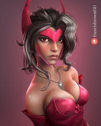 scarlet witch from avengers by francis brown