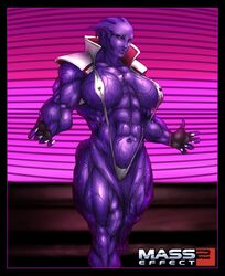 asari b9tribeca extreme_muscles female huge_breasts mass_effect muscular_female