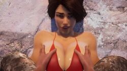 1boy 1boy1girl 1girls 3d adeptussteve animated between_breasts boobjob breasts clothed female game male male/female outercourse paizuri penis shey sound tagme titfuck video wildlife wildlife_(video_game)