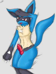 1boy 2019 abs animal_genitalia animal_penis anthro anthrofied armpits ass big_ass canine canine_penis canis digital_media_(artwork) erection fur furry gyrodraws jackal knot looking_at_viewer lucario male male_only mammal muscular muscular_male nintendo no_nipples nude open_mouth original_character penis pokemon pokemon_(species) red_eyes seductive simple_background smile solo testicles text thick_thighs video_games watermark wide_hips