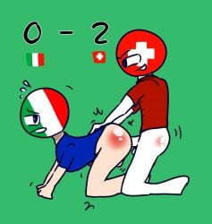 anonsaas countryhumans euro_2024 football italy_(countryhumans) punishment rape soccer soccer_uniform switzerland_(countryhumans)