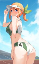 ass_focus back_view go-toubun_no_hanayome nakano_yotsuba profnote solo sports_bra sportswear