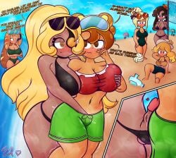 1futa 5girls absurd_res accessories accessory arms_crossed artist_name artist_signature background_character background_characters baguette_cookie beach beach_background beach_sex beach_umbrella big_breasts big_penis bikini bikini_bottom bikini_top blonde_female blonde_hair blush breasts brown_hair choker clothed clothing coffee_candy_cookie cookie_run cookie_run_kingdom cookie_run_ovenbreak croissant_cookie dark-skinned_female dark-skinned_futanari dark_fondue_cookie dark_hair dark_skin dialogue english_text erection female female_focus female_penetrated flower flower_in_hat futa_on_female futa_with_female futadom futanari glasses glasses_on_head goggles grinding grinding_through_clothes grope grope_from_behind groping groping_breast groping_breasts hand_in_another's_panties hand_in_another's_pants hand_in_shorts heart humanoid humanoid_penis light-skinned_female light_skin looking_at_another looking_at_each_other looking_at_partner mostly_clothed mostly_nude penis penis_in_bikini public public_exposure public_nudity public_sex questionable_consent rubbing rubbing_penis rubbing_penis_on_ass schneeball_cookie scuba scuba_gear selfcest shorts spunow_ standing sunglasses sunglasses_on_head swimsuit swimsuits text timekeeper_cookie umbrella volleyball volleyball_net watching watching_from_afar water water_gun