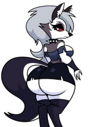 ass big_ass big_breasts breasts bubble_butt female furry hellhound helluva_boss huge_ass huge_breasts jutsapostion loona_(helluva_boss) thick_thighs wide_hips