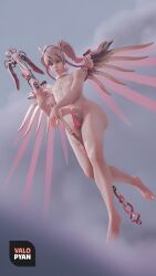 3d barely_clothed chastity_cage cloud feet femboy flying genderswap_(ftm) large_ass large_butt mercy overwatch overwatch_2 rose_gold_mercy rule_63 small_breasts small_penis trap valopyan wide_hips