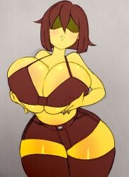 1girls 5hitzzzu big_ass big_breasts black_bra boombita bra brown_hair deltarune female female_only funcu funculicious huge_ass huge_breasts kris_(deltarune) kris_female_(deltarune) large_breasts massive_breasts massive_thighs meatcuteshii pinkbobatoo short_hair shorts sketch skiddioop stereodaddy thick_thighs thighhighs undertale undertale_(series) voluptuous voluptuous_female yellow_skin