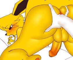 5_fingers 69_position anal anal_fingering anthro anthrofied ass backsack balls blush duo eeveelution erection fellatio fingering fingers foreskin gay generation_1_pokemon genitals hi_res humanoid_genitalia humanoid_penis jolteon male male/male nintendo nude oral partially_retracted_foreskin penile penis pokemon pokemon_(species) prostate_stimulation sex sunnyhoneybone