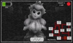 1girls 3d big_breasts big_hips black_and_white black_eyes blonde_hair camera camera_hud camera_view creepy crown engagement_ring entity female five_nights_at_wario's five_nights_at_wario's:_origins five_nights_at_wario's_2 five_nights_at_wario's_4 five_shows_at_wario's five_shows_at_wario's:_director's_cut fnaw ghost ghost_girl gloves glowing_eyes grey_dress hands_on_breasts long_blonde_hair long_hair looking_at_camera looking_at_viewer mario_(series) nightmare_fuel nightmare_waifu nintendo open_mouth peach_(fnaw) princess princess_peach princess_peach_(five_nights_at_wario's) ring royalty spirit white_body white_hair