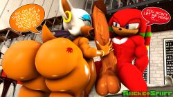 knuckles the echidna from sega by rocketspuff