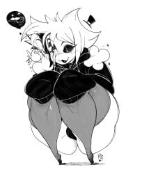 ass big_ass cartoonwizzard clothing_femboy makeup monster_boy mr5star smaller_male wiz_(cartoonwizzard)