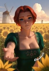 human fiona from dreamworks by rousherte