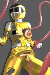 megayellow from denji sentai megaranger by lardral
