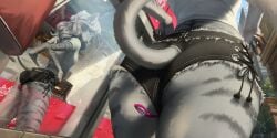 2:1 absurd_res anthro ass axislewdsrep background_character bag big_ears bottomwear building clothed clothing clothing_pull colored colored_nails countershade_butt countershade_fur countershade_legs countershade_tail countershade_torso countershading crop_top day denim denim_bottomwear denim_clothing denim_shorts display_case display_window domestic_cat eyelashes felid feline felis female fur grey_body grey_fur hair hi_res inner_ear_fluff lace light long_nose looking_at_mirror looking_at_object looking_at_reflection looking_at_self looking_at_window lovense lovense_lush mammal markings masturbation mirror multicolored_body multicolored_fur nails narrowed_eyes oriental_shorthair outside penetration plant public pulling_pants_up purse remote_controlled_vibrator remote_vibrator sex_toy sex_toy_in_vagina sex_toy_insertion sex_toy_under_clothing shaded sherry_(axislewdsrep) shirt shorts skimpy skyscraper slim_female slim_figure slim_tail smile smiling_at_self solo standing stealth_masturbation street striped_body striped_fur striped_markings stripes sunlight tail thick_thighs thin_tail tight_bottomwear tight_clothing tight_fit tight_shorts topwear tree tuft two_tone_body two_tone_fur vaginal_penetration vibrator vibrator_in_vagina vibrator_under_clothing walking wavy_hair white_body white_fur white_hair wide_hips