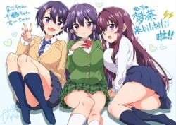 3girls ass ass_cheeks bare_thighs beautiful beautiful_girl beauty big_ass big_boobies big_boobs big_booty big_breasts big_butt big_cake big_milkers big_thighs big_tits big_titties bigger_breasts bimbo_ass bimbo_boobs bimbo_breasts bimbo_tits blue_eyes blue_hair blush boobies boobs boobs_and_butt_pose booty bowtie breasts bust busty busty_female busty_woman butt caboose cake chii-chan_kaihatsu_nikki chizuru-chan_kaihatsu_nikki clothed clothed_female clothing curvy curvy_body curvy_female curvy_figure cute dumptruck_ass dumptruck_booty dumptruck_butt envelope enveloped enveloped_in_ass envelopment eyebrows eyelashes fat_ass fat_boobies fat_boobs fat_breasts fat_butt fat_tits fat_titties female female_only firm-ass firm_ass firm_breasts fuchsia_hair fuckable_butt hair_ornament heart heart_symbol himemiya_makoto honkers hourglass_figure hourglass_figured_female huge_ass huge_boobies huge_boobs huge_booty huge_breasts huge_bust huge_butt huge_tits huge_titties juicy_ass juicy_booty juicy_breasts juicy_butt juicy_tits light-skinned_female light_skin long_hair looking_at_viewer magumbos mako-chan_kaihatsu_nikki mashiro_chisato meaty_ass meaty_butt milf_body milker milkers mucha_(muchakai) mutyakai pale-skinned_female pale_skin panties pink_eyes pink_panties pink_underwear purple_eyes purple_hair round_ass round_boobies round_breasts round_butt school_uniform sexy sexy_body shiina_chizuru shiny_eyes shiny_hair shiny_skin short_hair sideboob simple_background sitting sitting_on_floor skirt smiley_face smiling smiling_at_viewer soft_ass soft_boobs soft_breasts soft_butt soft_tits spankable_ass stockings teenage_female teenager thick_ass thick_boobies thick_boobs thick_booty thick_breasts thick_butt thick_tits thick_titties tie tie_between_breasts tit tits titties very_long_hair voluptuous voluptuous_female young young_adult young_girl young_woman younger_female