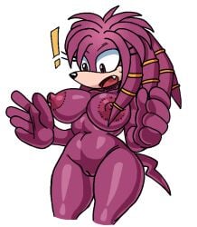 ! anthro archie_comics areolae big_breasts breasts cleft_of_venus echidna edited_art eyelashes female floren-ca furry mobian mobian_(species) mobian_echidna nipples nude_female oerba_yun_fang open_mouth pussy sega sonic_(series) sonic_the_hedgehog_(archie) sonic_the_hedgehog_(comics) sonic_the_hedgehog_(series) sweat tail third-party_edit voideyedpanda white_background