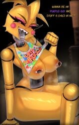 toy chica (fnaf) from five nights at freddy's by pinkius