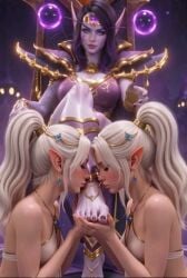 ai_generated ai_voice_acted animated arrogant arrogant_female arrogant_to_submissive dominant_female elf elf_female evil_smile feet fetish foot_jewelry foot_play foot_worship french_voice_acting high_elf humiliation kissing laugh looking_down_at_viewer ponytail ponytail_grab ponytail_hold purple_skin seduction seductive sensual sinastrel sitting_on_chair slavery submissive submissive_female tagme video void_elf world_of_warcraft worship xal'atath
