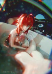 3d animated bathing bathroom cum futa_on_female futanari high_school_dxd highschool_dxd huge_breasts huge_cock lordofpeaches nipples paizuri red_hair rias_gremory sex sound tagme titjob video water xenovia_quarta
