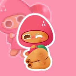strawberry cookie from cookie run by blood moth (artist)