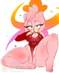 amy rose from sega by higgyy