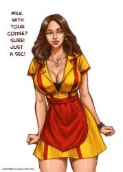 kat dennings from 2 broke girls by jiragora