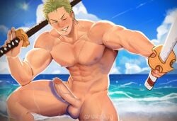 roronoa zoro from one piece by gyunyuun