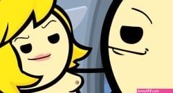 annoying_watermark blonde_female blonde_hair breasts car car_interior car_sex cyanide_and_happiness edit edited female male smirk smirking smirking_at_partner tagme watermark webcomic website_url