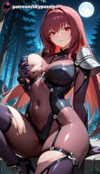 scathach (fate) from fate (series) by skypassion
