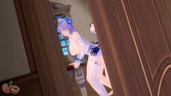 1futa 1girls 3d big_breasts breasts cantarella_(wuthering_waves) cum_in_pussy cum_inside door female fleurdelys_(wuthering_waves) futa_on_female futa_with_female futanari leg_up legs_apart moaning moaning_in_pleasure nude nude_female peachieflavor sex sound tagme vaginal_sex video voyeur_pov wuthering_waves yuri