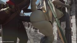 1boy 1girls 2024 3d 3d_(artwork) 3d_animation 3d_model anal animated ass big_ass big_breasts black_hair bottomless breasts cowgirl_position cum cum_in_ass cum_inside dark-skinned_male dark_skin deadlock doggy_style female from_behind front_view gargoyle grey_body hat hi_res huge_breasts infernus_(deadlock) interracial interracial_sex interspecies ivy_(deadlock) male male/female nose_piercing nude oatmealpecheneg penis piercing rough_sex sex short_hair sound tagme tail thick_thighs thighs video_games