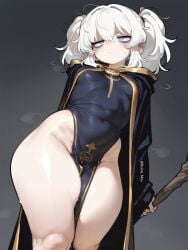 1girls ai_generated big_ass blue_eyes bubble_ass bubble_butt commission curvy_female curvy_figure dark_souls dungeons_and_dragons elden_ring hand_on_hip lily_buns mage magic_user magical_girl oatmealdood oblivion oc original pale-skinned_female shortstack skyrim small_breasts solo_female solo_focus staff the_elder_scrolls thick_ass thick_hips thick_legs thick_thighs tight_clothing tight_fit voluptuous_female white_hair