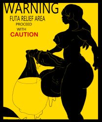 warning sign person fan art