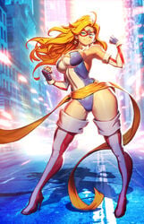 1girls big_breasts blonde_hair blue_eyes breasts charlotte_vanders comic_cover female_focus female_only female_superhero kamen_america kamen_america_(character) kamen_america_(series) long_hair masked ninjaink superhero superheroine tagme thick_thighs thighs tight_clothing tight_fit