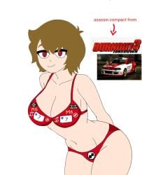 1girls good_girl racing swimsuit video_games