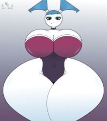 2025 ass_bigger_than_head big_ass big_breasts blush breasts_bigger_than_head dropedartist enormous_ass huge_ass huge_breasts jenny_wakeman looking_at_viewer makeup my_life_as_a_teenage_robot robot robot_girl robot_humanoid rouge_the_bat_(cosplay) self_upload thick thick_legs thick_thighs